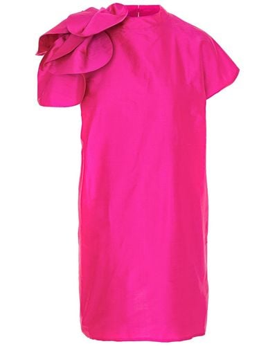 Framboise Tillie Short Fuchsia Dress - Pink