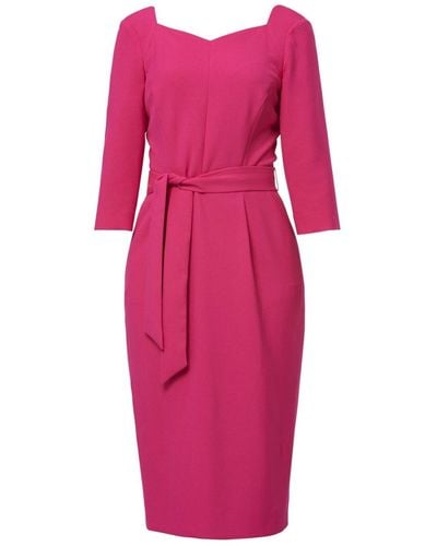 Helen Mcalinden Thea Cerise Pink Dress
