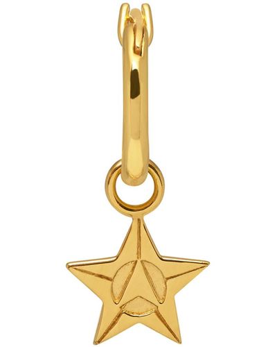 Northskull Logo Star Hoop Earring In - Metallic