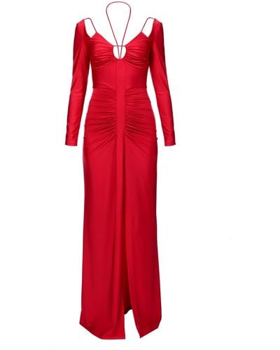 AGGI Dianna Maxi Evening Dress - Red