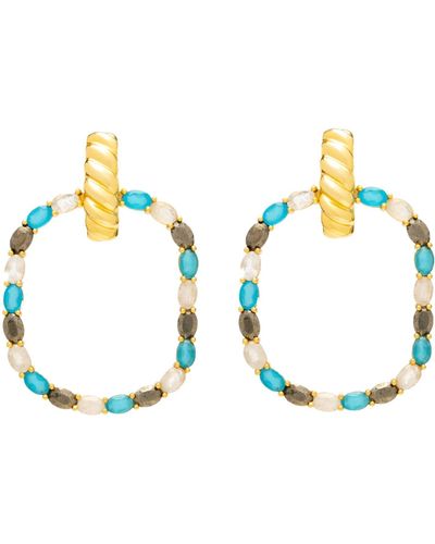 Lavani Jewels Blue twiggy Earrings