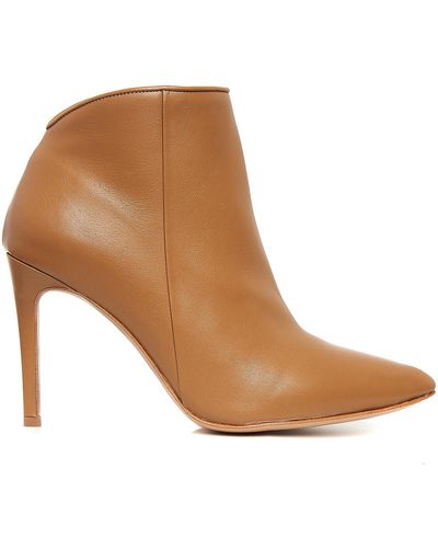 Ginissima Sara Ankle Boots Natural Leather - Brown