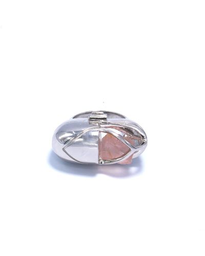 CAPSULE ELEVEN Capsule Crystal Ring -sterling Silver - Metallic