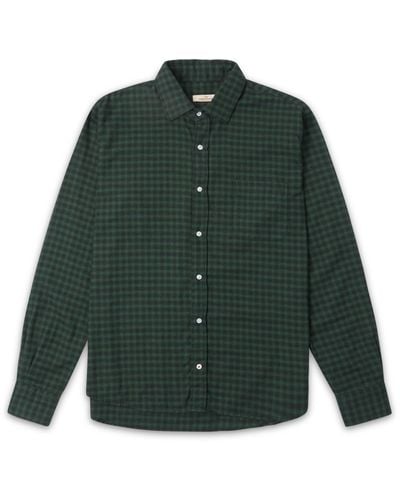 Burrows and Hare Gingham Shirt - Green