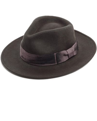 Justine Hats Felt Fedora Hat For - Black