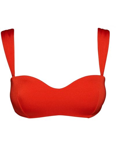 Noire Swimwear Sunstone Bandeau Top - Red