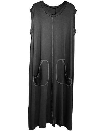 Monique Store Sleeveless Long Dress - Black