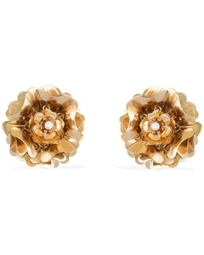 Pats Jewelry Cecil Flower Earring - Metallic