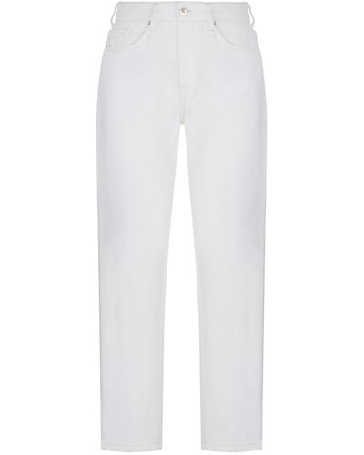 Nocturne Ecru High-waisted Mom Jeans - White