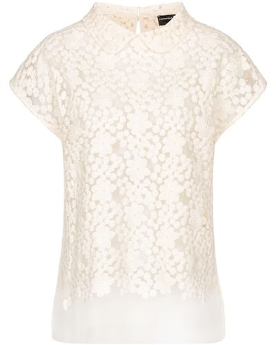 Marianna Déri Sheer Embroidered Blouse - White