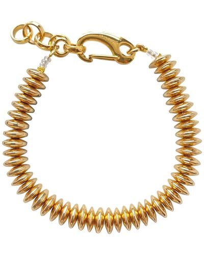 Smilla Brav Bold Golden Beaded Bracelet Monopoli - Metallic