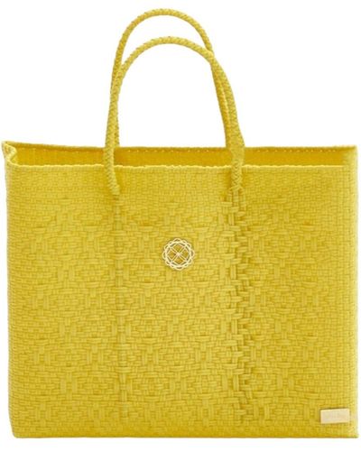 Lolas Bag Small Yellow Tote Bag