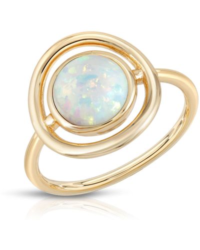 Glamrocks Jewelry Eclipse Ring Opal - Metallic
