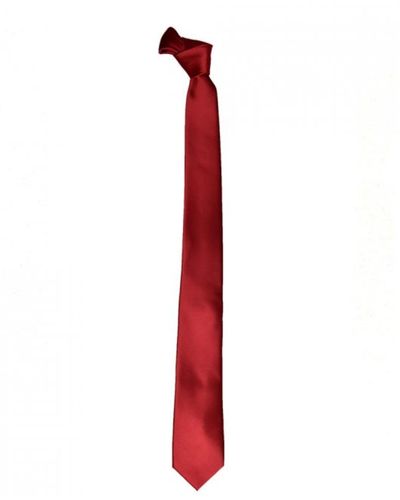 DAVID WEJ Plain Tie – - Red