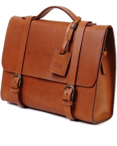 THE DUST COMPANY Leather Briefcase Mod 125 - Brown
