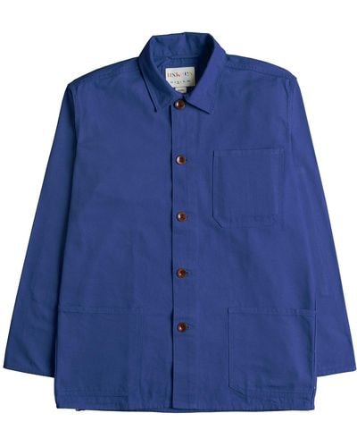 Uskees The 3001 Buttoned Overshirt - Blue