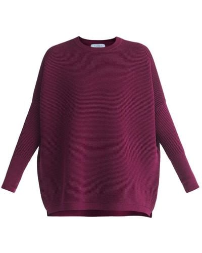 Paisie Ribbed Sweater In Purple