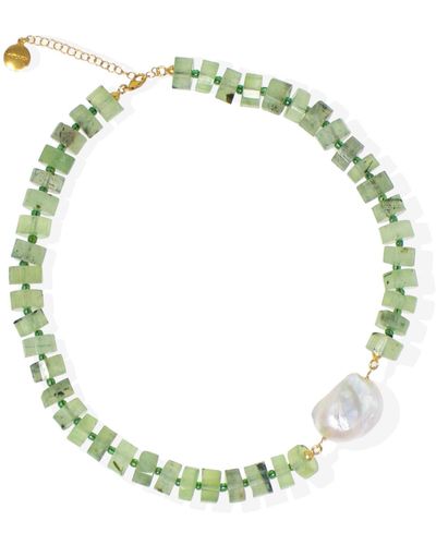 Vintouch Italy Artemis Quartz Necklace - Green