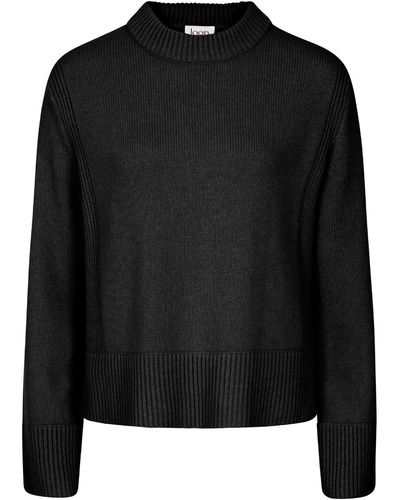 Loop Cashmere Cropped Cashmere Sweatshirt In - Black