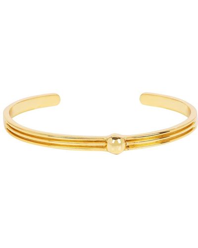 Amadeus Athena Plain Cuff Bracelet - Metallic