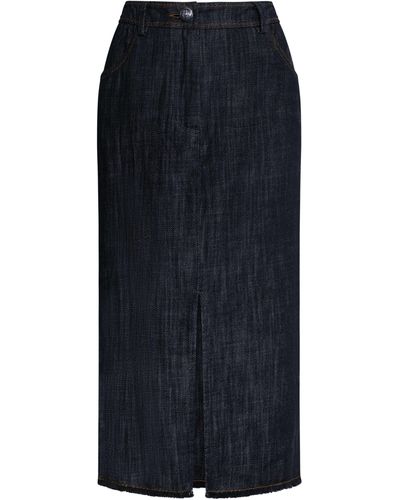 James Lakeland Dark Jean Tailored Skirt - Black