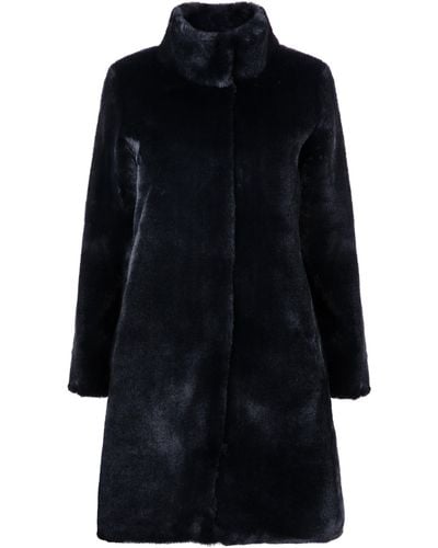ISSY LONDON Jackie Faux Fur Shearling Coat - Blue