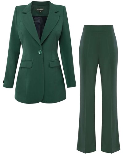 Tia Dorraine Emerald Dream Classic Timeless Power Suit - Green