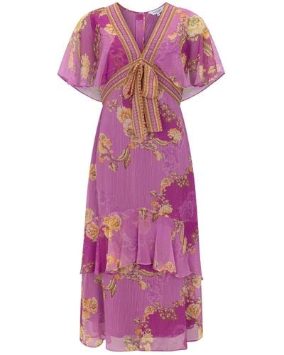 Raishma Katie Pink Dress - Purple