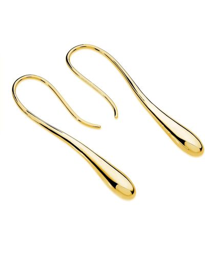 Lucy Quartermaine Solid Drip Earrings In Vermeil - Metallic