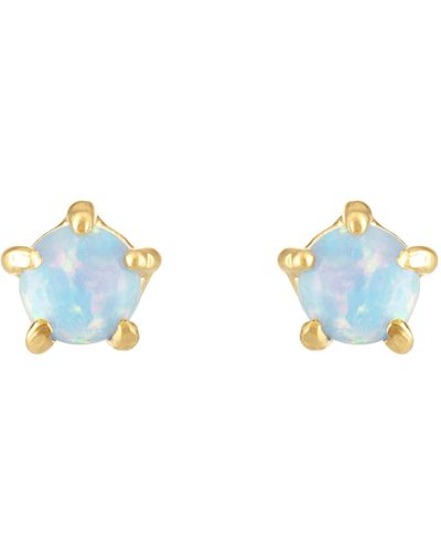 Olivia Le Baby Opal Stud Earring - Blue