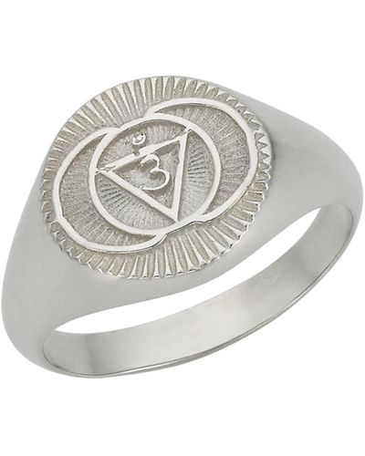 Zoe & Morgan Intuition Ajna Chakra Ring - Metallic