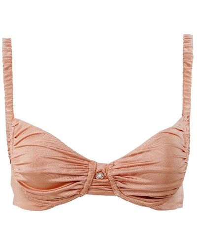 Decolet the label Neutrals Ariel Underwire Bikini Top In Bronzed - Pink