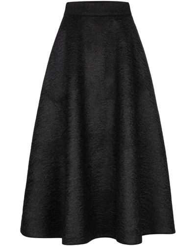 Marianna Déri Bouclé Maxi Skirt - Black