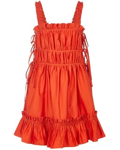 Lavaand The Isabel Cotton Mini Dress - Red