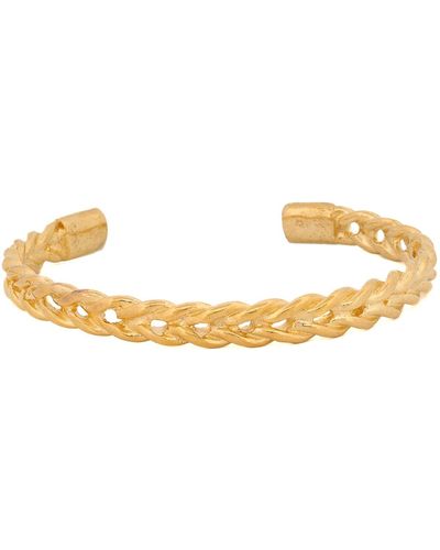 Ebru Jewelry Cleopatra Twist Cuff Bracelet - Metallic