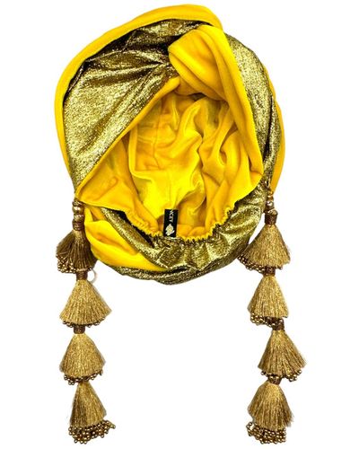 Julia Clancey Snazzy Sunshine & Golden Dorado Turban - Yellow
