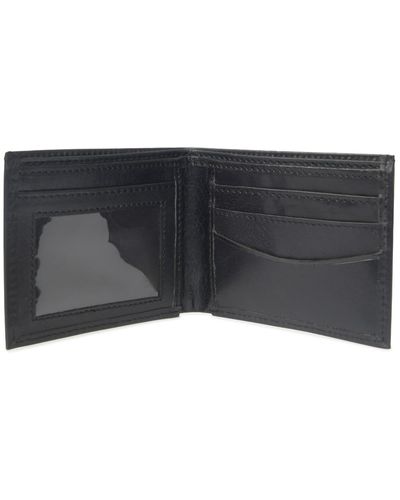 VIDA VIDA Classic Leather Id Wallet - Black