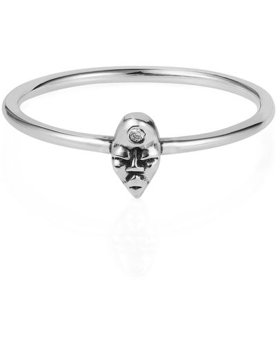 Lee Renee Tiny Voodoo Erzulie Ring – Diamond & - Metallic