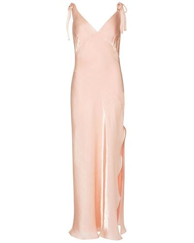 Roses Are Red Neutrals Joy Dress In Peach - Pink