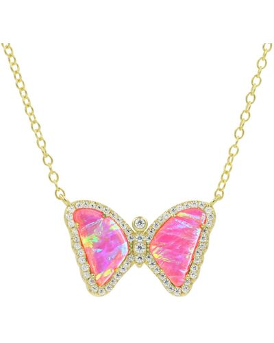 KAMARIA Mini Opal Butterfly Pink