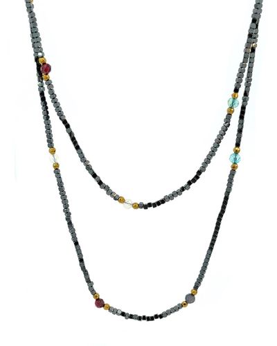 Gosia Orlowska Tess Twinkle Long Necklace - Metallic