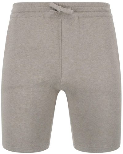 Paul James Knitwear S Midweight Allessio Cotton Knitted Shorts - Grey