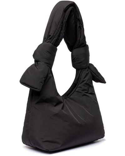 Lefrik Biwa Mini Puffy Shoulder Bag Bloom - Black