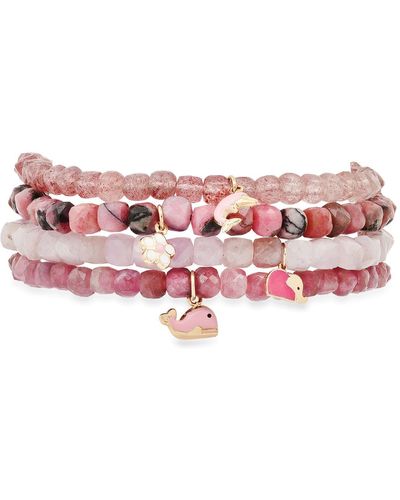Soul Journey Jewelry Magical Talisman Gemstone Bracelets - Pink