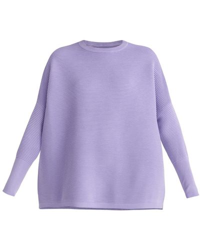 Paisie Ribbed Sweater In Lilac - Purple