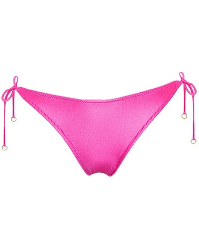 Aulala Paris Miss Enthusiastic Shiny Bikini Bottom - Pink