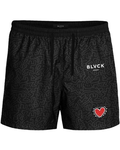Blvck Paris Blvck X Keith Haring Swim Shorts - Black