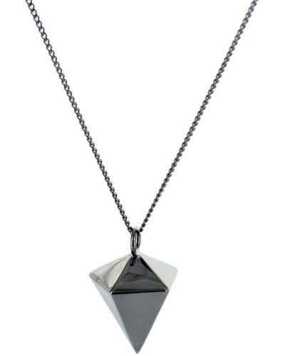Origami Jewellery Mini Decagem Necklace Gun Metal - Black