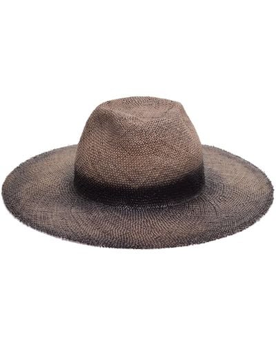 Justine Hats Unique Straw Hat - Brown