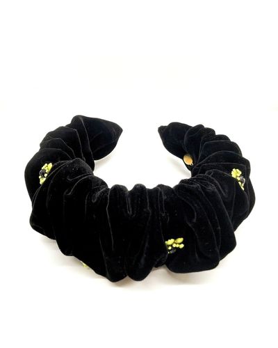 ADIBA Gladiolus Handmade Headband - Black